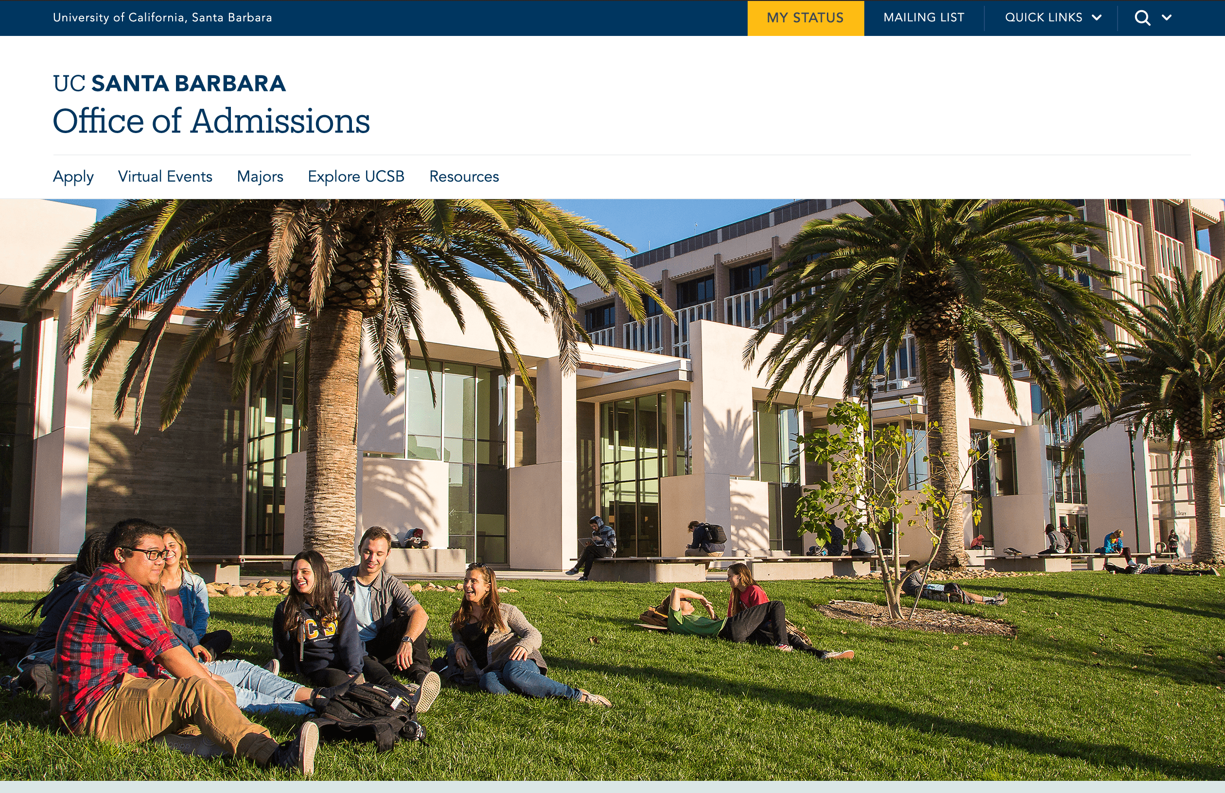 UCSB Web Theme - Live Sites | UC Santa Barbara | Brand Guidelines