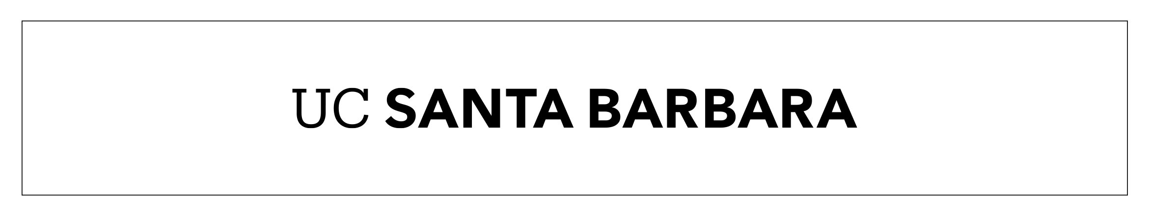 UC Santa Barbara black wordmark