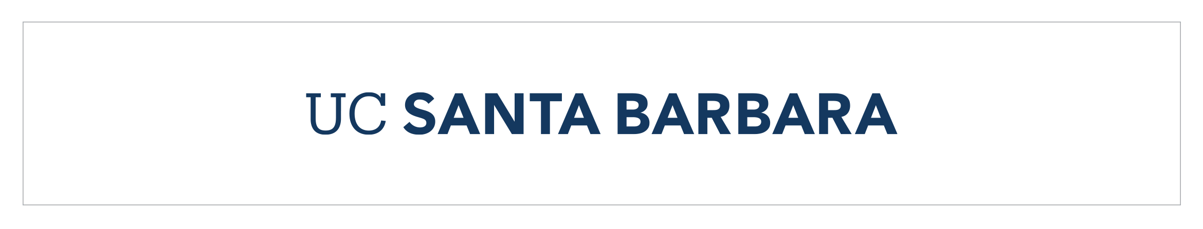 UC Santa Barbara primary wordmark