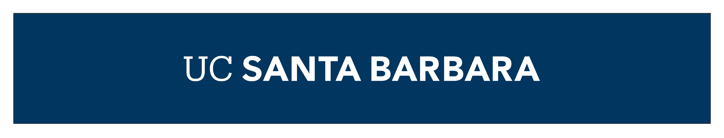 UC Santa Barbara reversed wordmark