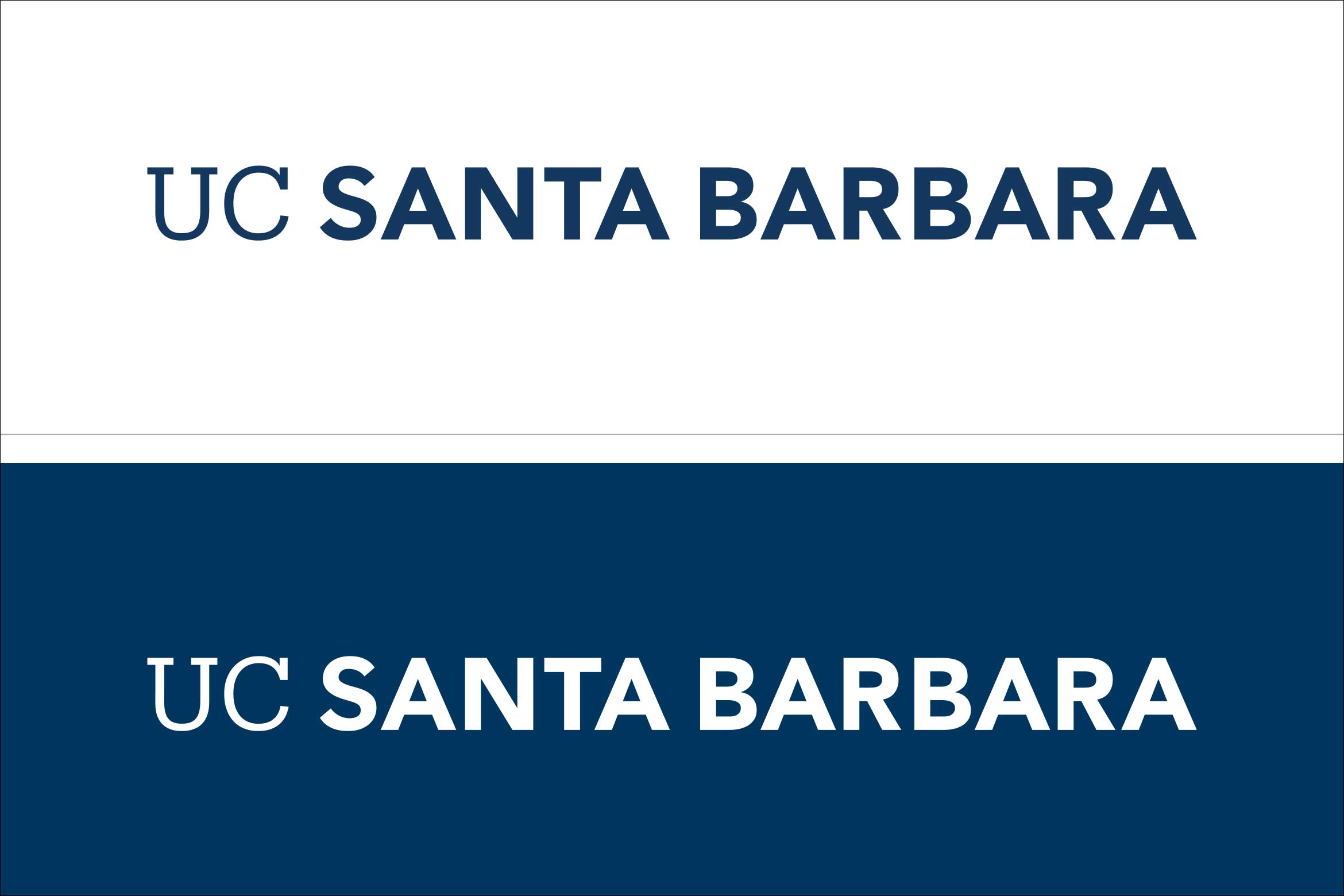UC Santa Barbara Primary Wordmarks