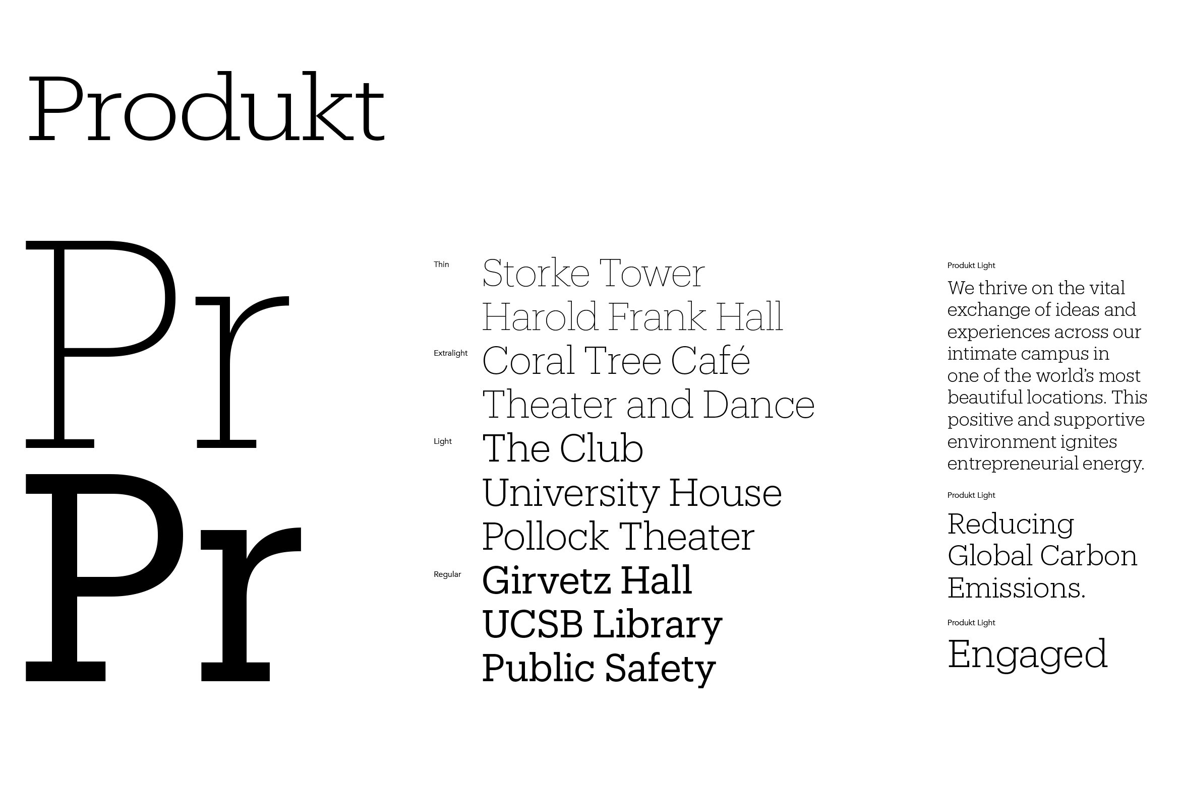 Produkt font