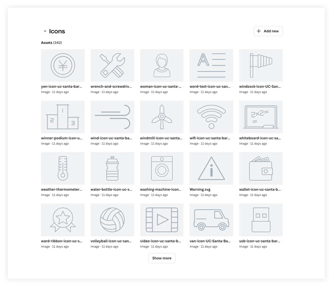 brand icons in Canva